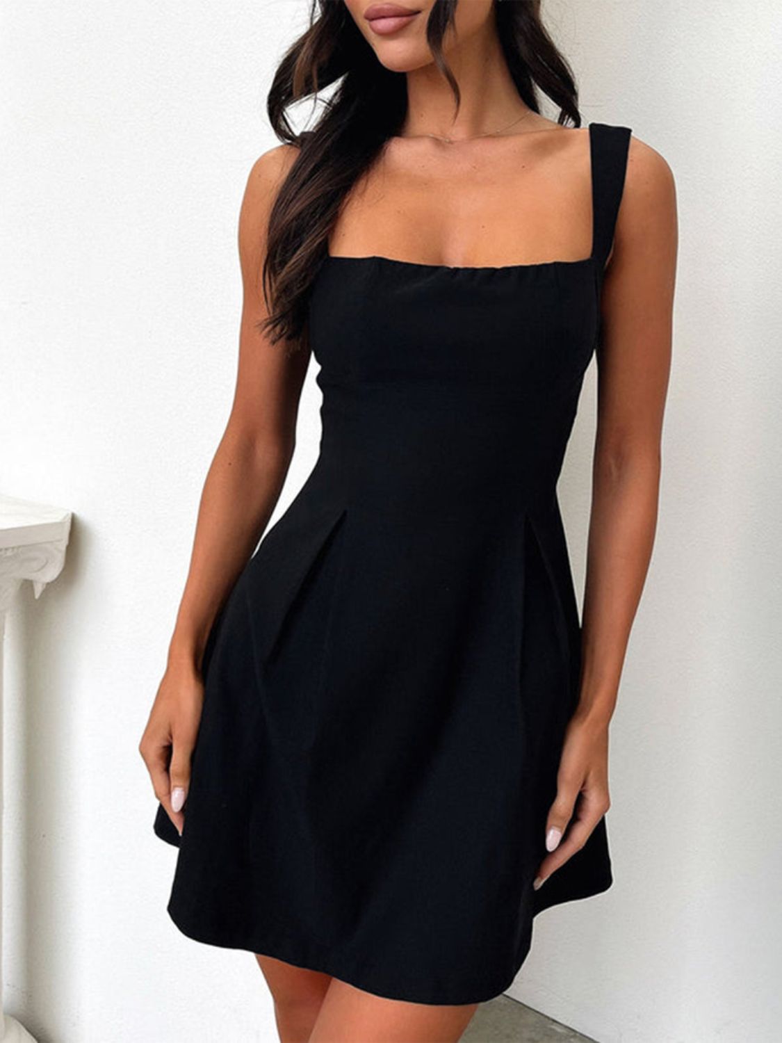 Bow Back Square Neck Mini Dress | Mini Dress | Date Night Dresses