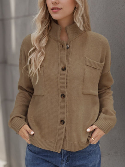 Button Up Long Sleeve Cardigan | Casual Tops | Fall Cardigans