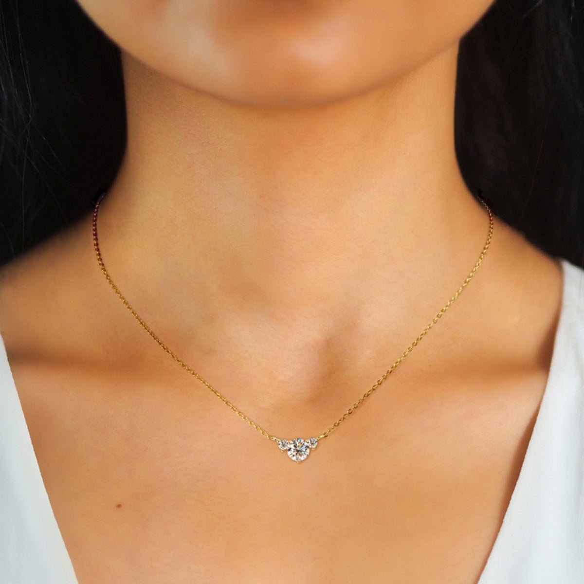 1.2 Carat Moissanite 925 Sterling Silver Necklace - Wander Free Boutique - 1.2 Carat Moissanite 925 Sterling Silver Necklace