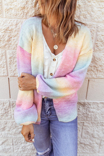 Gradient Open Front Drop Shoulder Cardigan | Lover Era | Cardigan