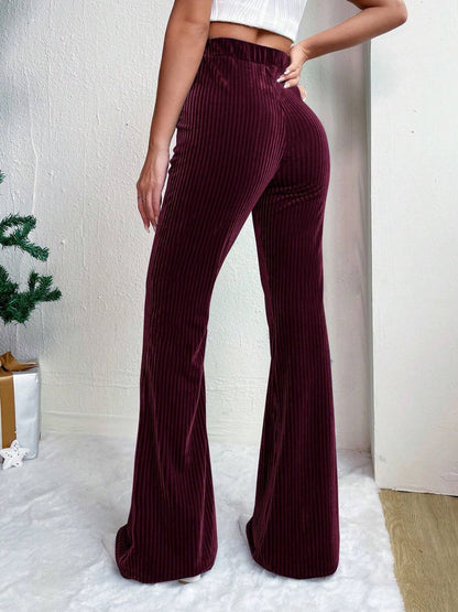 High Waist Flare Pants | Casual Fashion | Winter Fashion