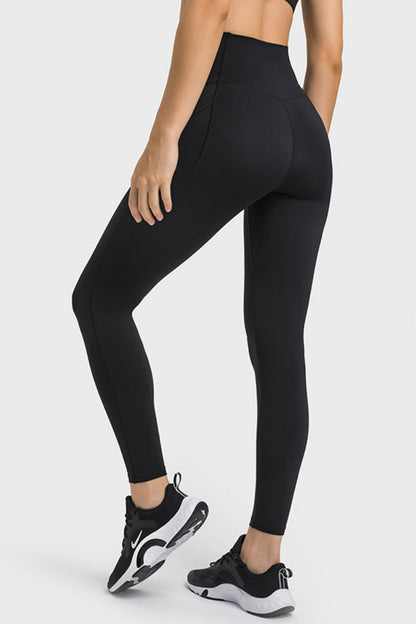 V-Waist Yoga Activewear Leggings with Pockets