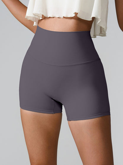 High Waist Active Shorts with Pockets