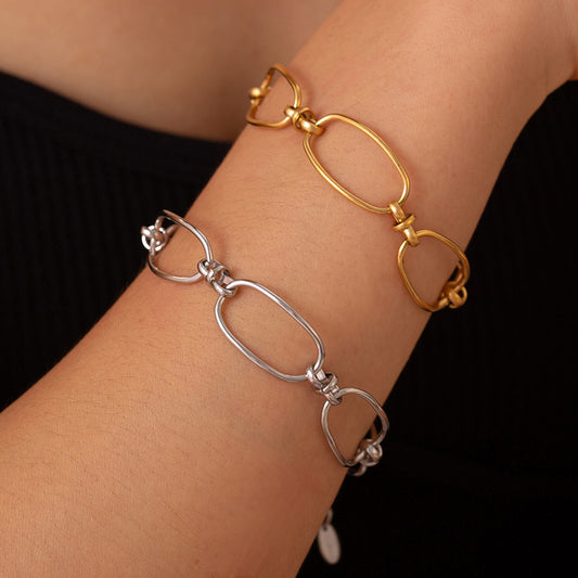 Chunky Chain Bracelet Gold & Silver