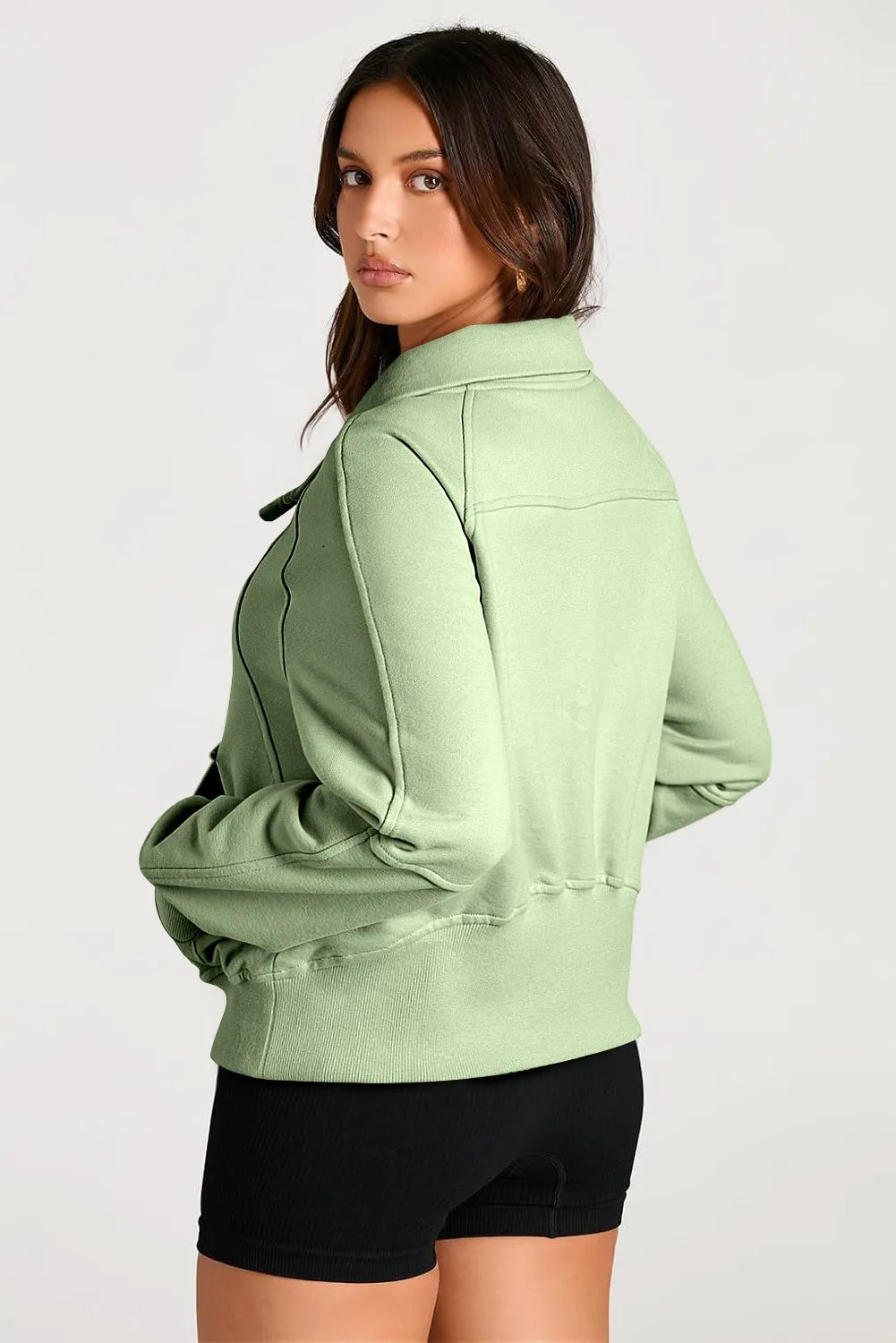 Half Zip Long Sleeve Sweatshirt | Casual Fashion | Fall Trends