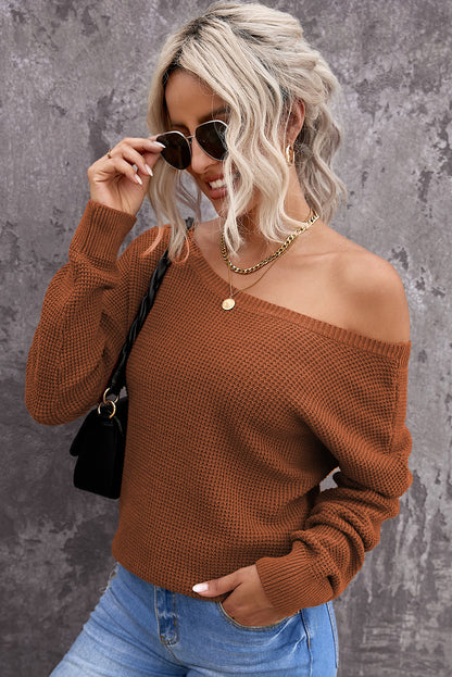 Crisscross Back Boat Neck Sweater | Winter Fashion | Cozy Season