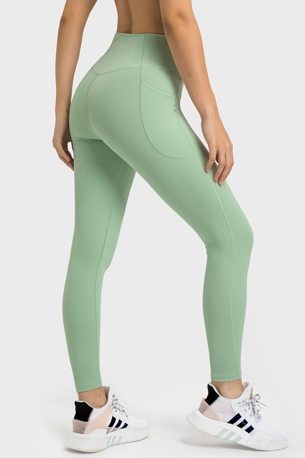 V-Waist Yoga Activewear Leggings with Pockets