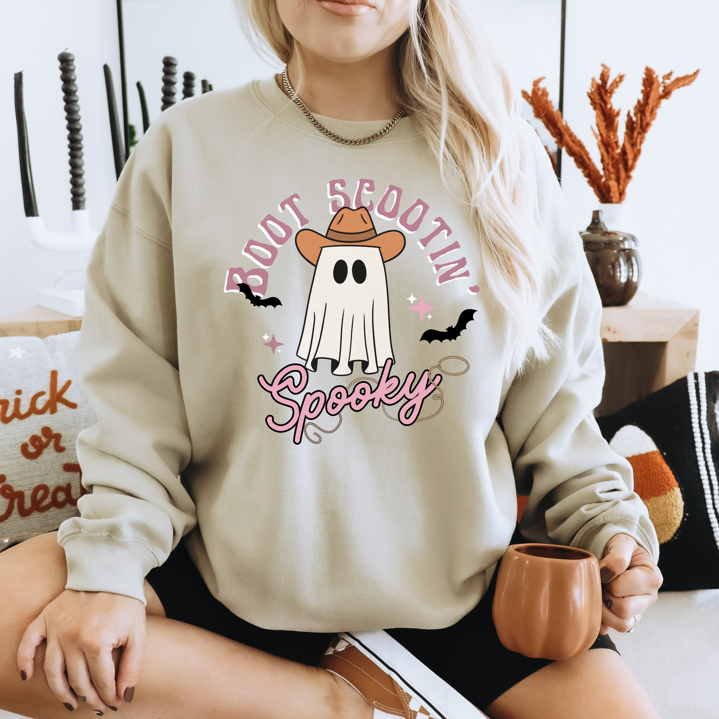 Ghost Cowboy Halloween T-Shirt | Spooky Season | Halloween Ghost Girly Shirt