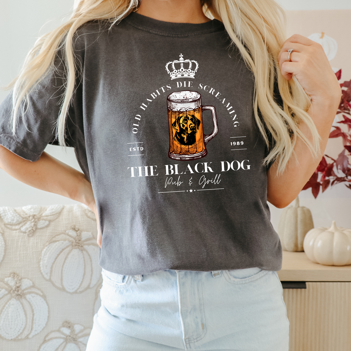 The Black Dog Shirt |  Old Habits Die Screaming | Tortured Poets Department Merch | Taylor Swift