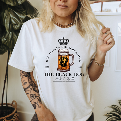 The Black Dog Shirt |  Old Habits Die Screaming | Tortured Poets Department Merch | Taylor Swift