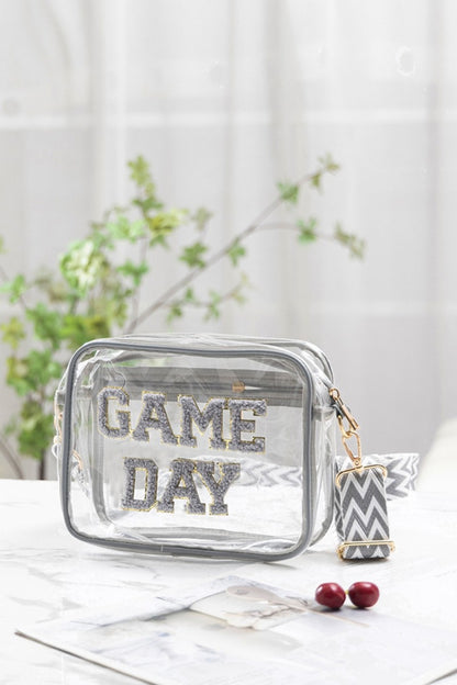 GAME DAY Stadium Approved Transparent Crossbody Bag | Football Season | Basketball Season