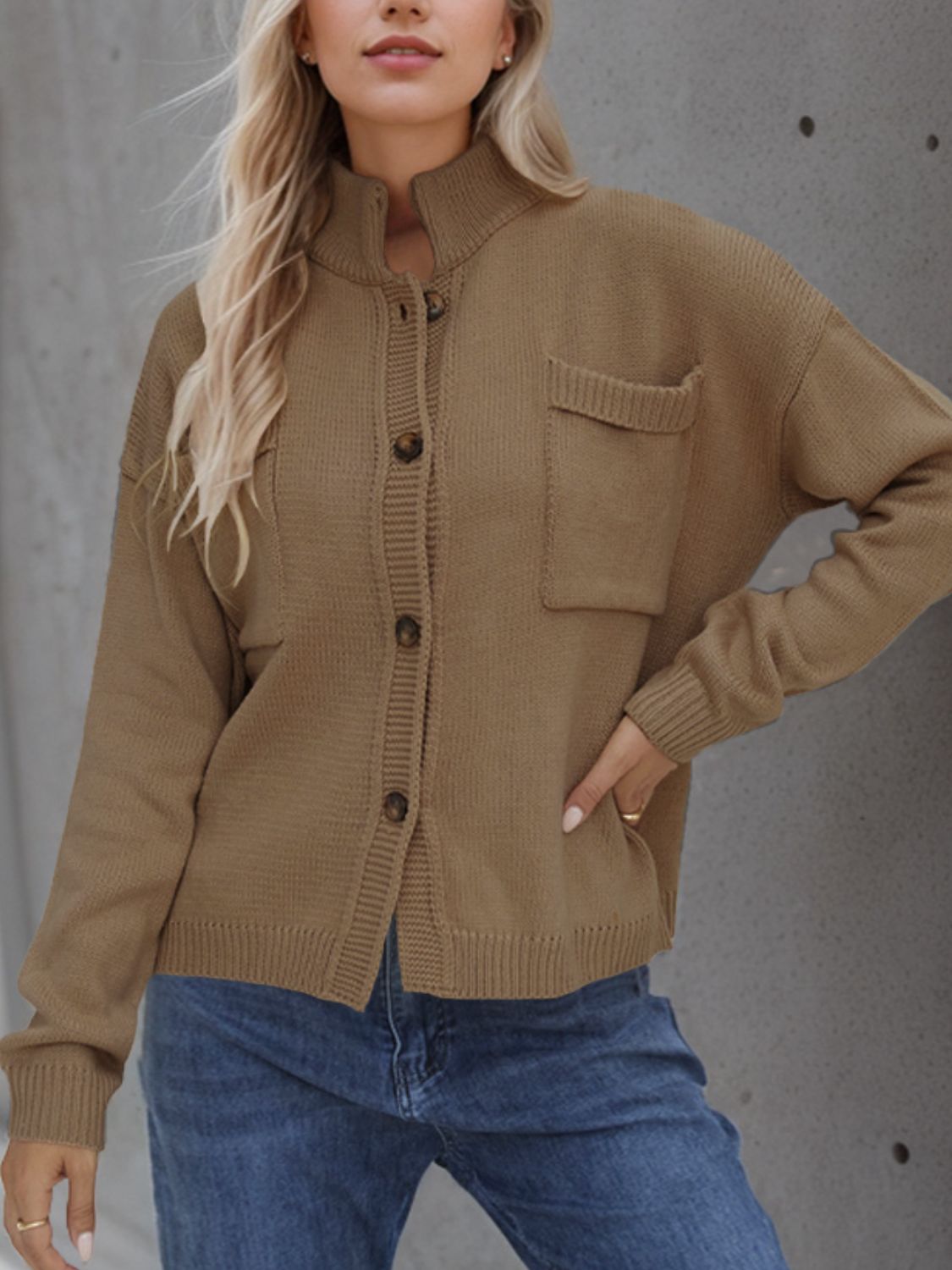 Button Up Long Sleeve Cardigan | Casual Tops | Fall Cardigans