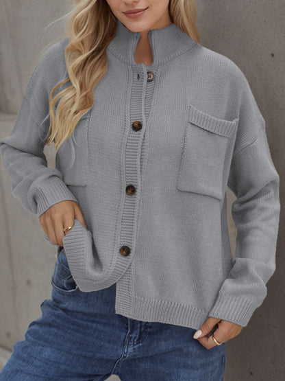 Button Up Long Sleeve Cardigan | Casual Tops | Fall Cardigans