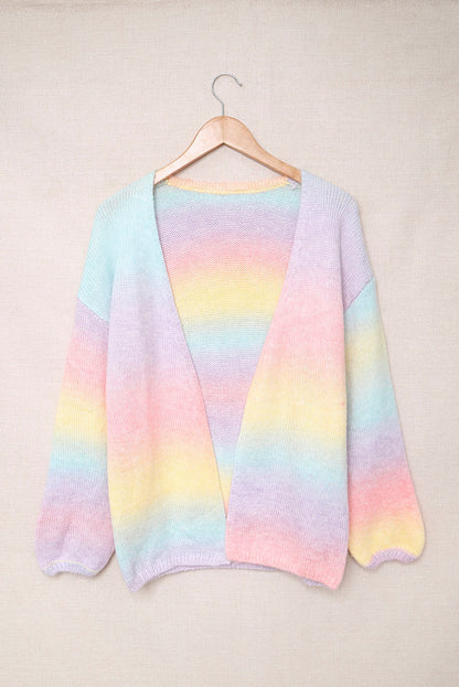 Gradient Open Front Drop Shoulder Cardigan | Lover Era | Cardigan