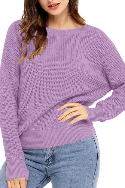 Crisscross Back Boat Neck Sweater | Winter Fashion | Cozy Season