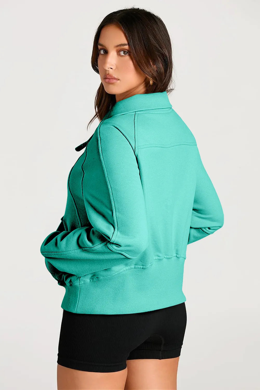 Half Zip Long Sleeve Sweatshirt | Casual Fashion | Fall Trends