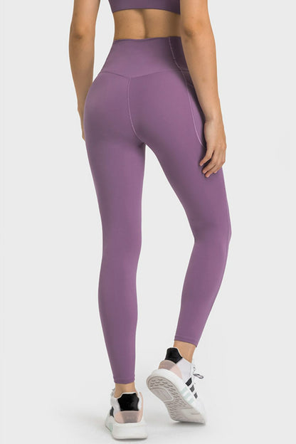 V-Waist Yoga Activewear Leggings with Pockets