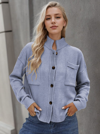 Button Up Long Sleeve Cardigan | Casual Tops | Fall Cardigans