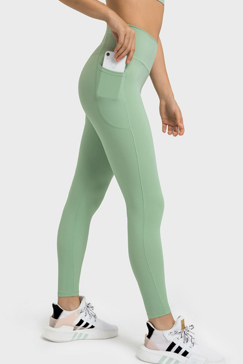 V-Waist Yoga Activewear Leggings with Pockets