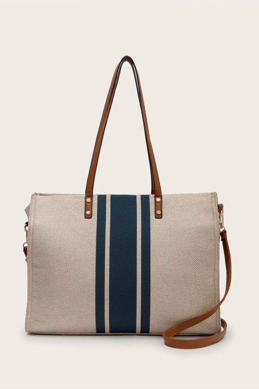 Oversized Striped Tote Bag | Travel Bag | Carry-On