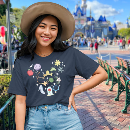 Disney Princess Icons Shirt, Disney Shirt Disney Princess Tee, Disney Princess Characters Shirt, Disney Girl Trip Shirt,Disneyland Shirt