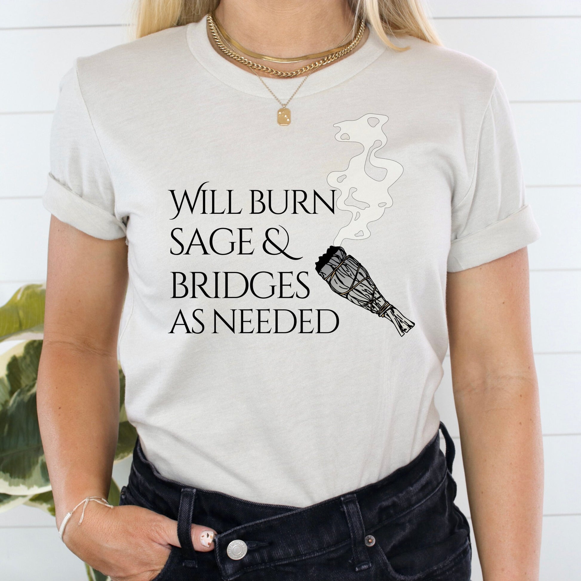 Will Burn Sage and Bridges as Needed, Celestial Witch Sweatshirt, Gifts for Her, Burn the Patriarchy, Witchy Gift Sweater, Witch Vibes