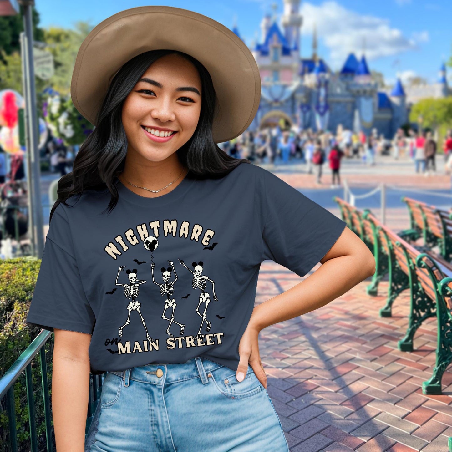 Mickey Skeleton Pumpkin Disney Halloween Shirt Mickeys Not So Scary Halloween Party Oogie Boogie Bash, WDW Disneyland Family Main Street USA