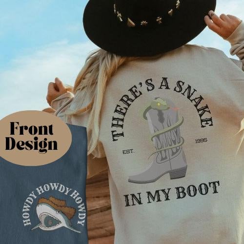 Snake In My Boot Men's Women's Unisex Shirt Disney Shirt for Men Toy Story Shirt for Guys Hollywood Studios Woody Toy Story Shirt for Men