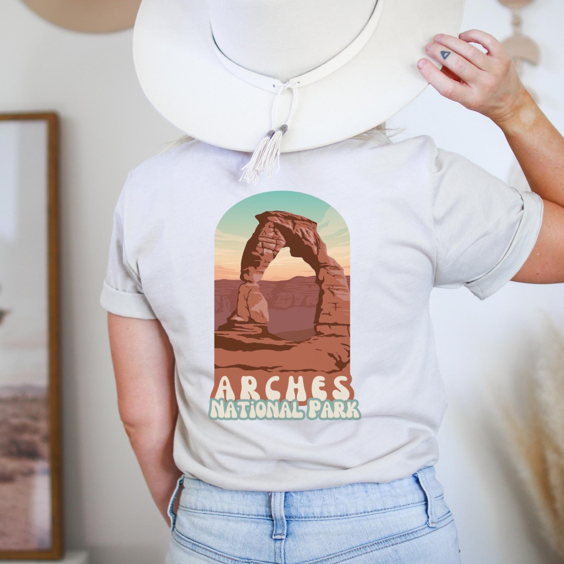 Vintage Desert Arches National Park Shirt, Adventure Shirt, Travel Shirt, Hiking Shirt, Cactus, Desert Shirt, Explore Shirt, Camping Shirt