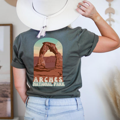 Vintage Desert Arches National Park Shirt, Adventure Shirt, Travel Shirt, Hiking Shirt, Cactus, Desert Shirt, Explore Shirt, Camping Shirt