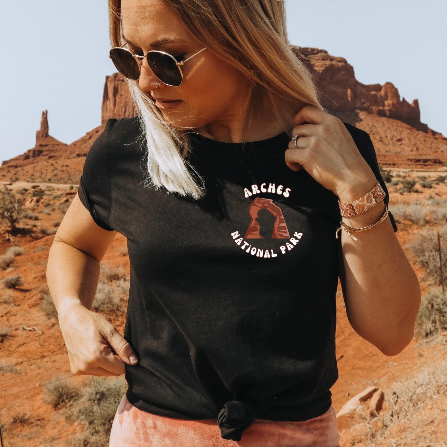 Vintage Desert Arches National Park Shirt, Adventure Shirt, Travel Shirt, Hiking Shirt, Cactus, Desert Shirt, Explore Shirt, Camping Shirt