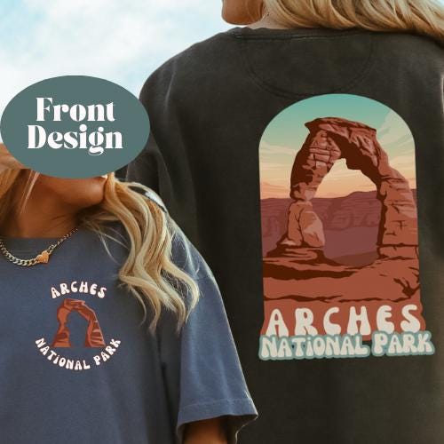 Vintage Desert Arches National Park Shirt, Adventure Shirt, Travel Shirt, Hiking Shirt, Cactus, Desert Shirt, Explore Shirt, Camping Shirt